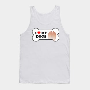 I Love My Dogs Bumper Sticker Tank Top